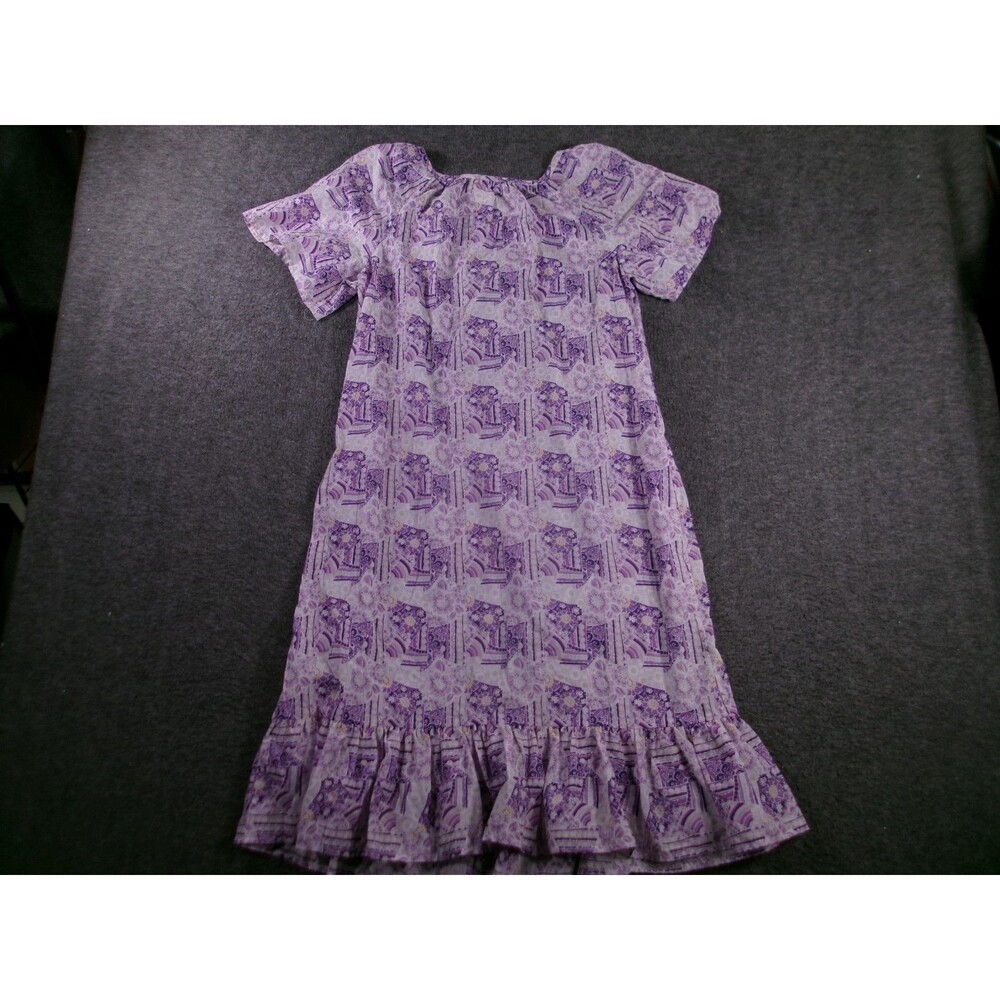 CW Classics Dress Women Medium Purple Summer Costal Causal Flowy Long Boho - Picture 11 of 12
